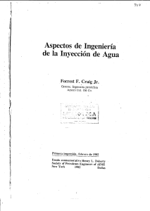 Aspectos de IngenierÍa de la Inyección de Agua - Forrest Craig