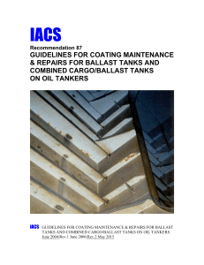 IACS Guidance on coating maintenance and repair