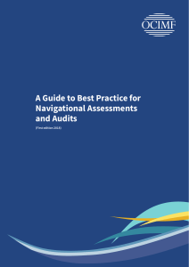 Guide to best practice for navigational assessments and audits