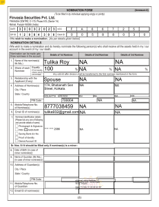 Nomination form