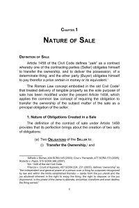 Nature of Sale: Legal Definition & Obligations