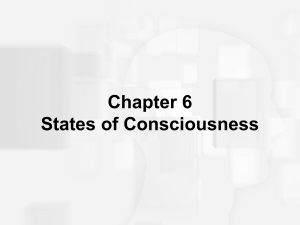 States of Consciousness: Sleep, Dreams, Hypnosis & Drugs