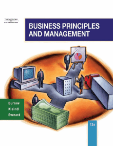 01. Business principles and management  author James L. Burrow, Brad Kleindl, Kennet E. Everard