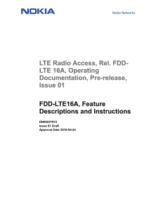 LTE RADIO ACCESS RE. FDD16A