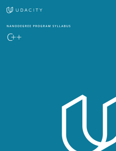 C+++Nanodegree+Program+Syllabus