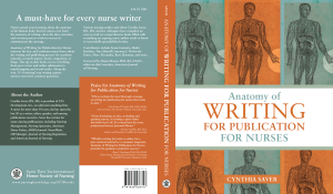 Anatomy of Writing For Publication For Nurses (Sigma Theta Tau, 2010)