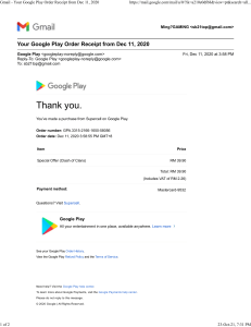 Gmail - Your Google Play Order Receipt from Dec 11, 2020