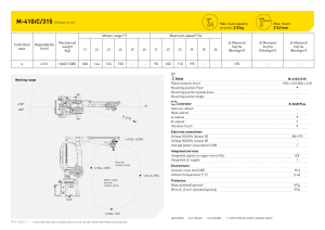 Datasheet M-410iC-315