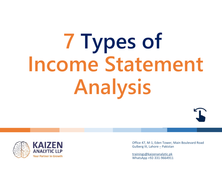 7 Types Of Income Statement Analysis