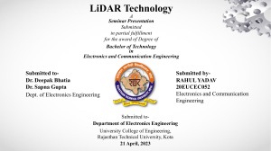Introduction to LiDAR