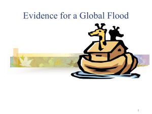 Evidence for a Global Flood: Biblical & Scientific Arguments