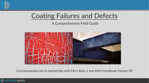 Coating Failures and Defects