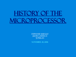 HistoryoftheMicroprocessor