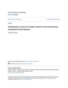Development of Cursor-on-Target Control for Semi-Autonomous Unman