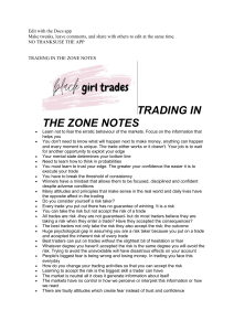 Trading in the Zone Notes: Mindset & Risk