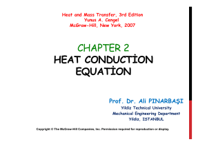 Chap02 Heat Conduction Equation 14 ekim