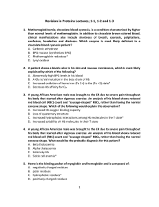 Protein practice questions MCAT