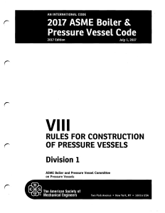 Pressure Vessel Code VIII RULES FOR CONS