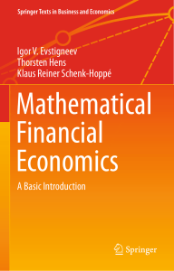 Mathematical Financial Economics Textbook