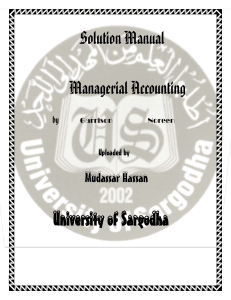 Solution Manual Managerial Accounting (1)