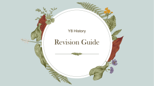 Revision Guide Y8 History