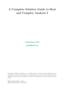 Kit-Wing Yu - A Complete Solution Guide to Real and Complex Analysis (Walter Rudin's) (2021)
