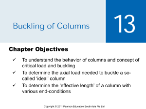 Buckling of Columns Dr Shukur 2022-2023 SEC0304 29122022