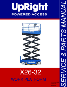 UpRight X-26 X-32 Service Manual