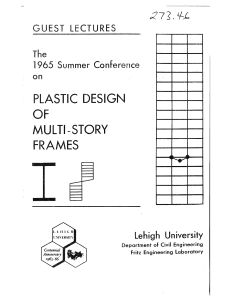 plastic deign of multistory frames