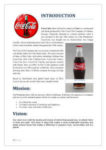 coca cola company project assignment