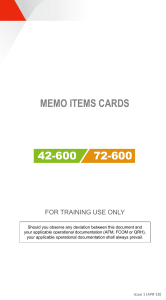ATR 42-72 600 Memo Items Cards Issue1