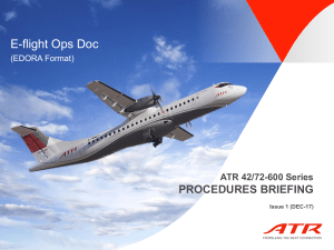 ATR 42.72-600 Procedures briefing-E flight Ops.Doc