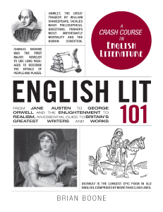 English Lit 101 - Brian Boone