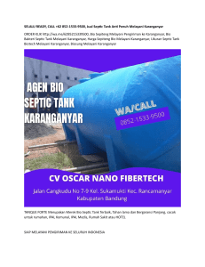 SELALU READY, CALL +62 852-1533-9500, Jual Septic Tank Anti Penuh Melayani Karanganyar