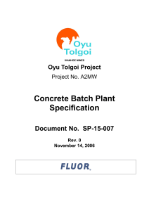 SP-15-007 concrete batch plant spec