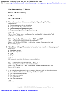 pdfcoffee.com pharmacology-a-nursing-process-approach-7th-edition-kee-test-bank-pdf-free