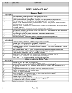 safety audit checklist template