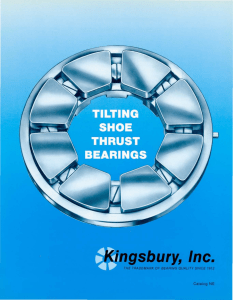 Thrust bearing for ESP I