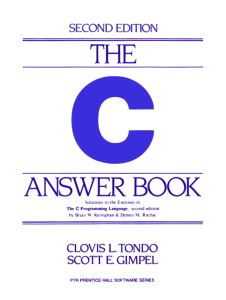 The C Answer Book