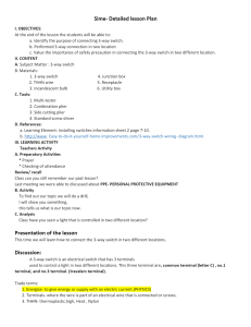 3-WAY SWITCH LESSON