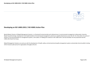 Changes to ISO14001 and OHSAS18001-ISO45001 - Handout