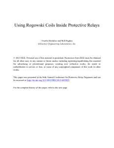 Rogowski Coils in Protective Relays: Theory & Applications