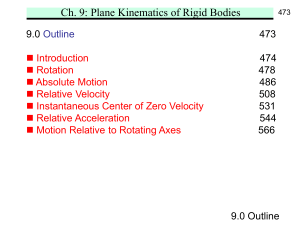 kinematics of rigid bodies