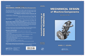 Mechanical Design of Machine Components Second Edition By Ansel C. Ugural