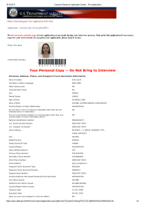 Online Nonimmigrant Visa Application DS