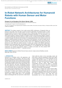 In-Robot Network Architectures for Humanoid Robots