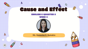 CAUSE AND EFFECT-COT