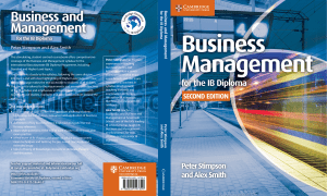 Business Management - Peter Stimpson and Alex Smith - Second Edition - Cambridge 2015-1