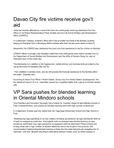Davao Fire Victim