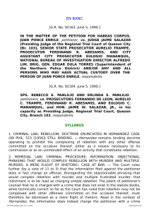 Habeas Corpus Petition: Enrile vs. Salazar - Supreme Court Decision